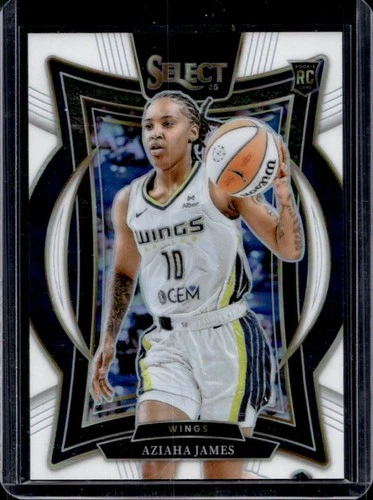 2025 Panini WNBA Select Aziaha James Concourse RC Silver Prizm Rookie #76 Wings