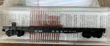 Micro-Trains Line N Scale #45230 Western Pacific 50' Flat Car Fishbelly Side NIB