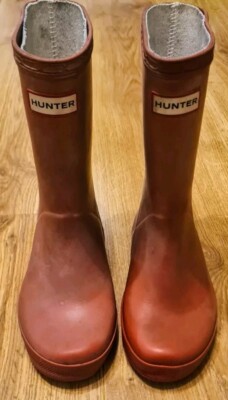 Hunter Red Wellies Boots Size 12 UK Kids EU31 Children UK