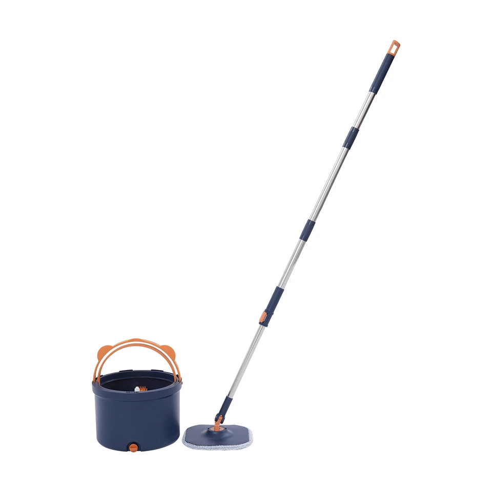 360° Dark Blue Hand Held Square, Triangle Spin Mop for Use - Image 3 of 4