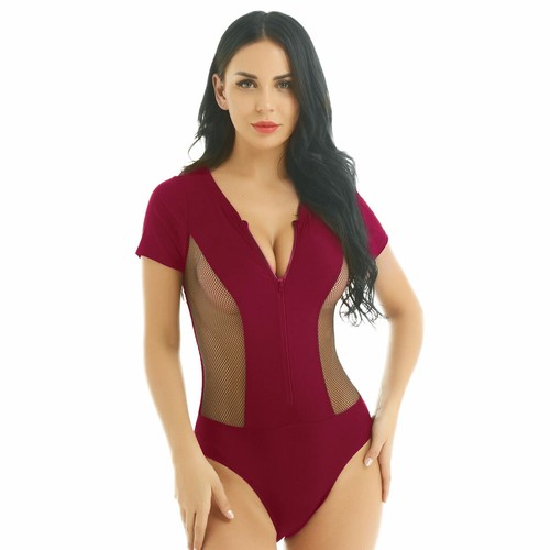 Damen Badeanzug One Piece Monokini Badeanzug Monokini Tanga Bodysuit Trikot - Bild 38 von 53