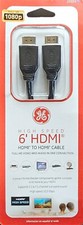 GE 6' High Speed HDMI to HDMI Cable Full HD 1080p24153 New in Box