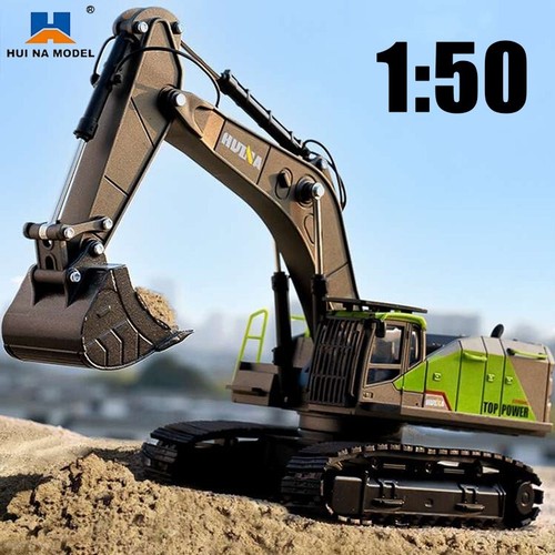 HUINA EXCAVATOR 1:50 Toy Construction Vehicle Diecast FREE SHIPPING For Boys NEW - Picture 3 of 5