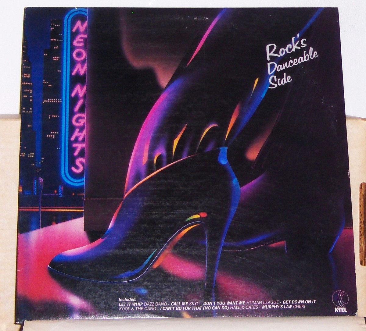 K Tel - Neon Nights Rock's Danceable Side - 1982 Vinyl LP