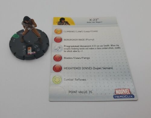 Heroclix Mutations and Monsters set X-23 #030 Uncommon figure w/card! - Picture 1 of 8