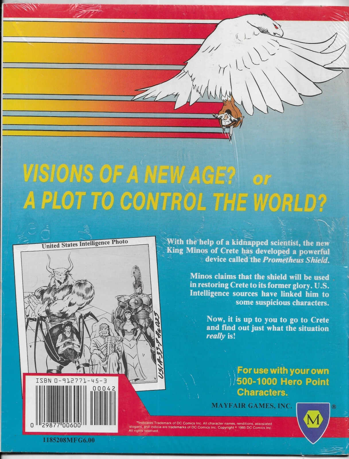 1985 DC Heroes Role Playing Game Blood Feud Mfg203 The Teen Titans SW ...