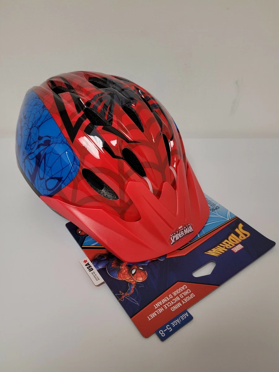 Spider man child bike helmet sale