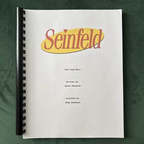 Jerry Seinfeld “The Soup Nazi” TV script | eBay