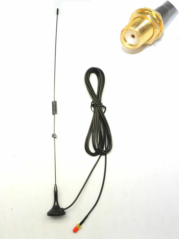 Ricetrasmissione UHF VHF Antenna Magnetica Doppia Banda Nagoya UT-106UV Per Baofeng UV-5R E Radio Portatili - Migliora Il Segnale UHF/VHF Antenna Magnetica Auto Dual Band - Foto 7