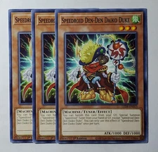 Yugioh x3 Speedroid Den-Den Daiko Duke LED8-EN013 Common 1st Edition New