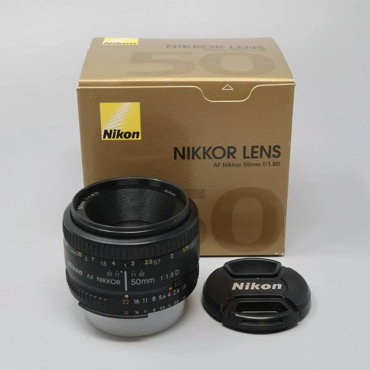 Nikon AF Nikkor 50mm F/1.8D 52 MM Prime Lens Black For DSLR Camera