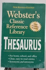 1997 Webster's Thesaurus Paperback Used G6