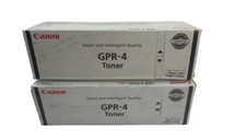 Lot of 2 Canon GPR-4 Black Toner Cartridge 4234A003AA - Free shipping