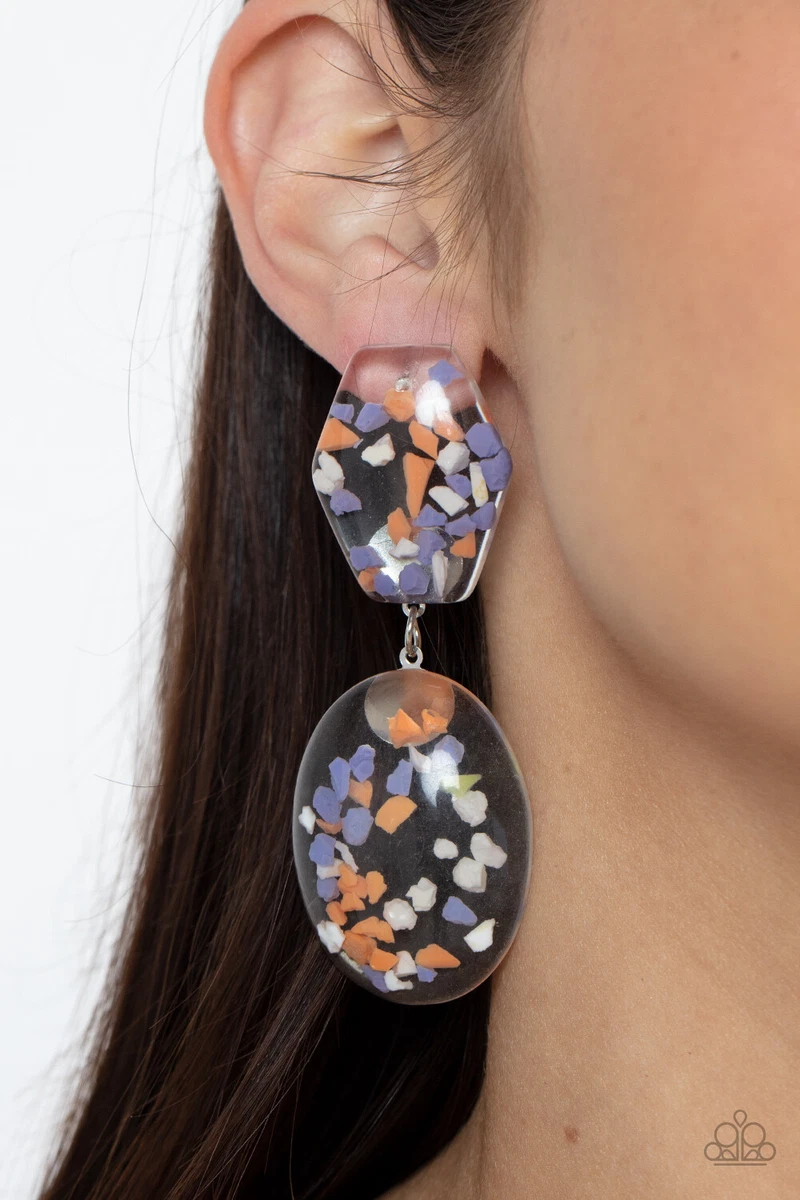 Paparazzi acrylic earrings deals