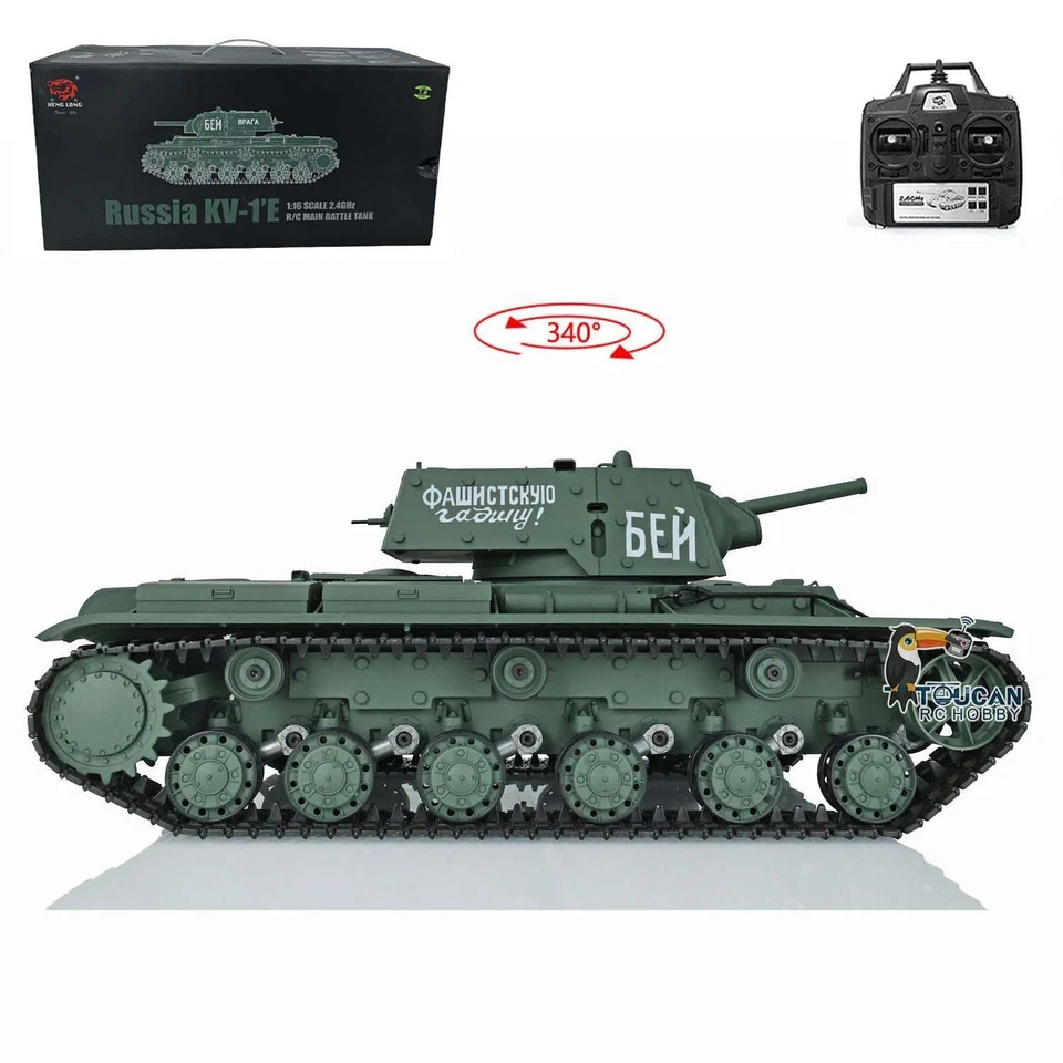2.4G 1/16 Scale Heng Long 7.0 Soviet KV-1 RTR RC Tank Model 3878 Plastic Version - Image 3 of 4