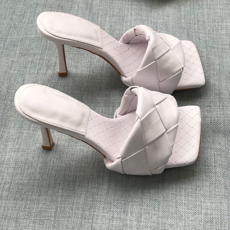 PANTOFOLA D’ORO Sandali quadrati tacco alto estivi 2023 ciabatte grandi casa