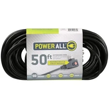Power All 16 Gauge Extension Cord / 50 ft
