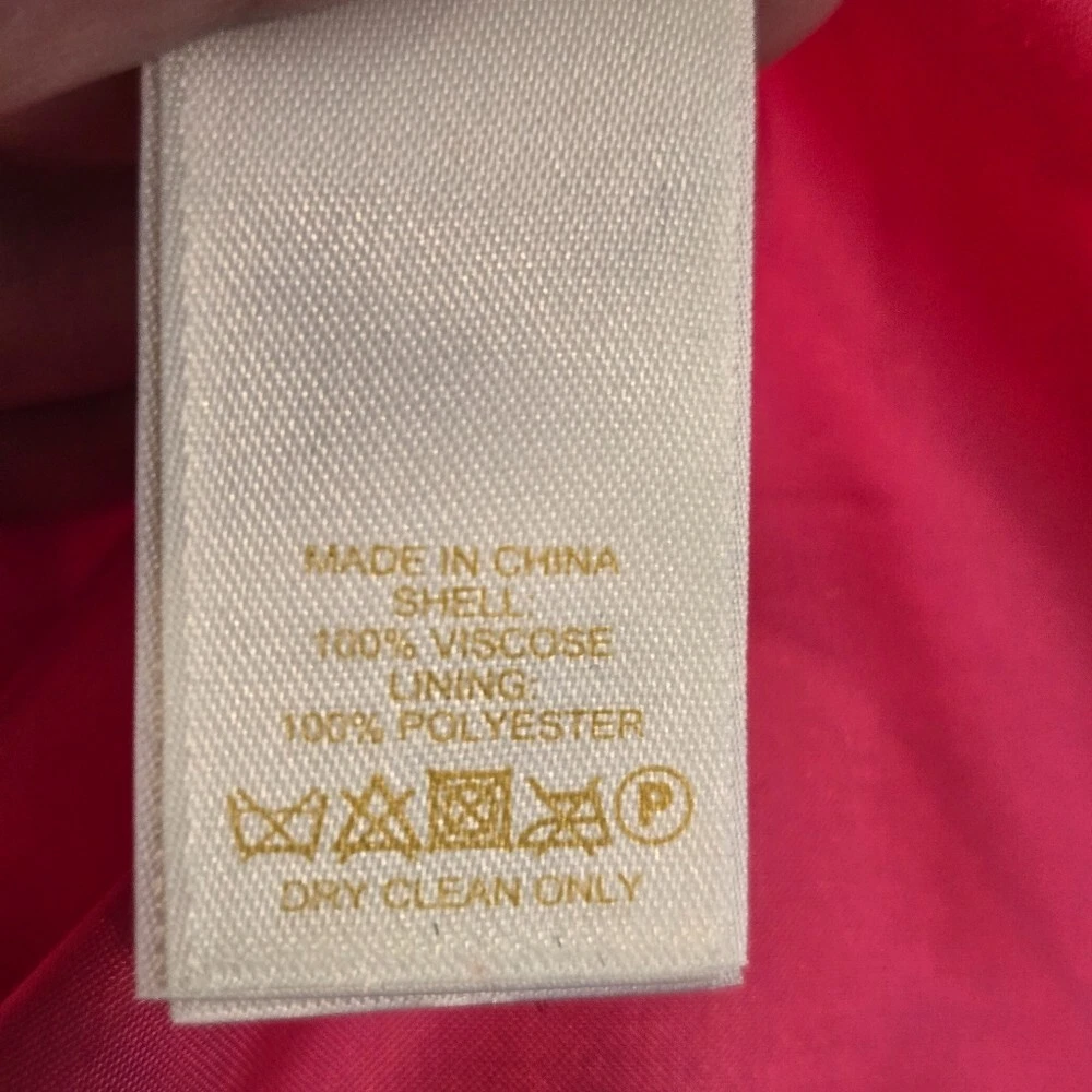 Abito Kate Spade senza maniche Keri Shift acquerello semplicemente cinema rosa blu taglia 6