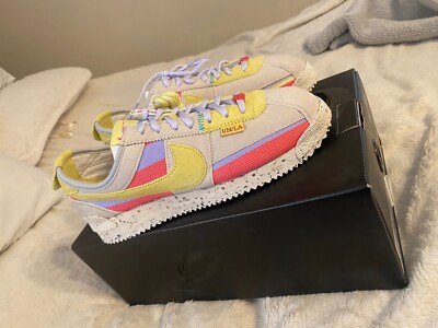Nike Cortez SP x Union LA Men's Shoes Lemon Frost DR1413-100 Sz 8 New w/out Box