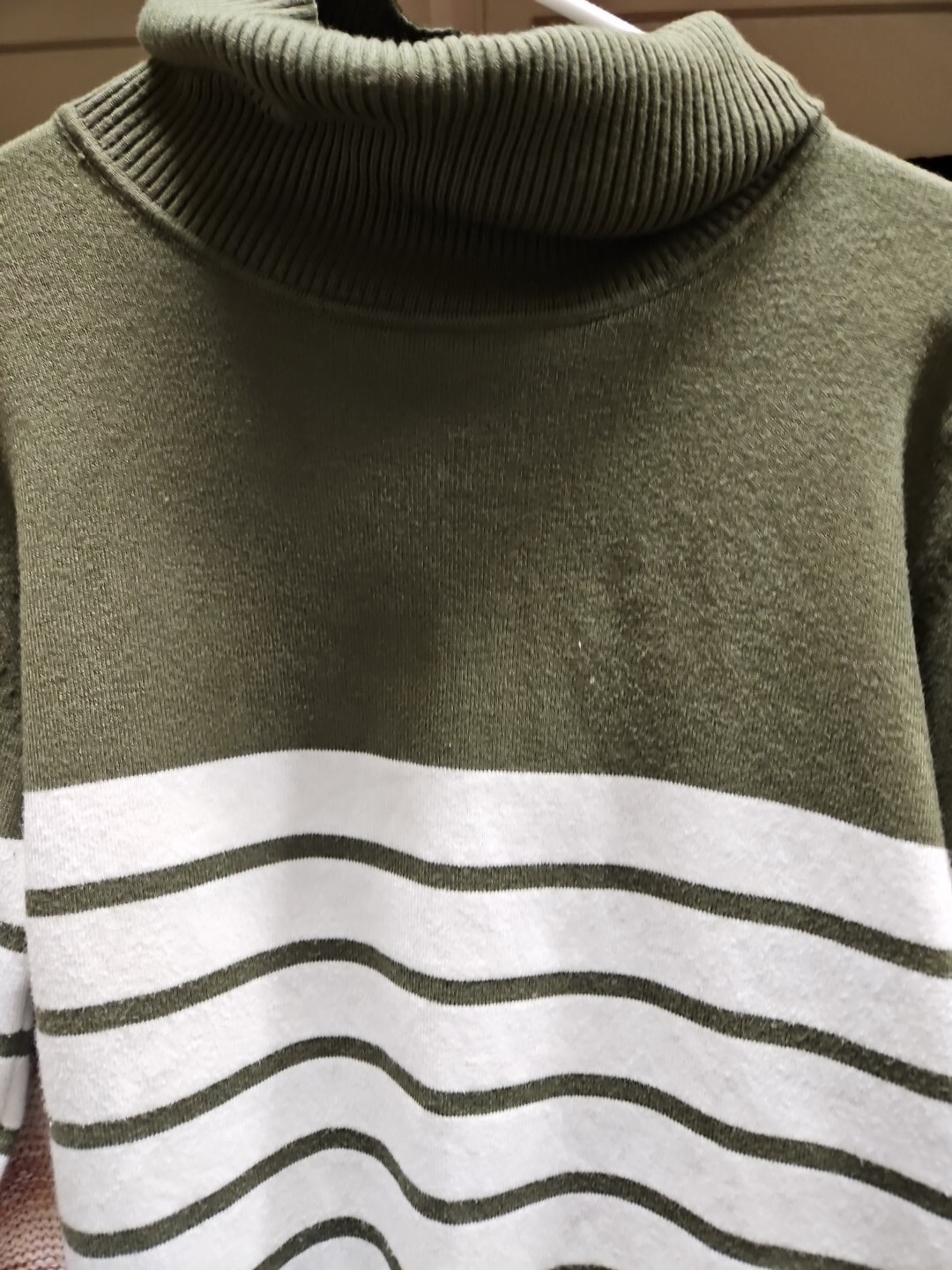 Kirundo Turtleneck Sweater. Solid And Stripped Gr… - image 1