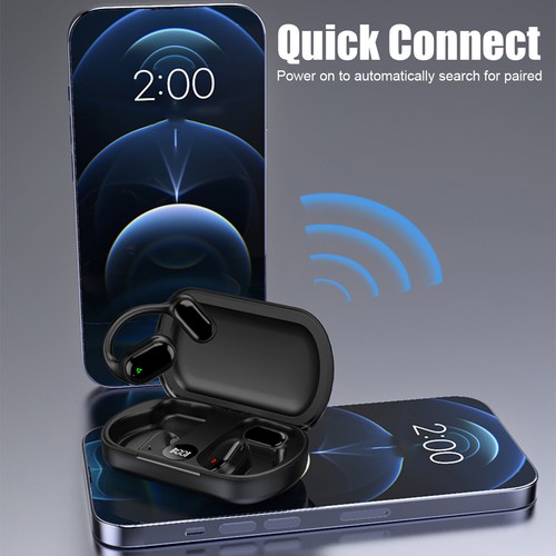 New Wireless Bluetooth Headphones Earphones 5.3 High Bass Outdoor Sports Earbuds - Picture 6 of 14