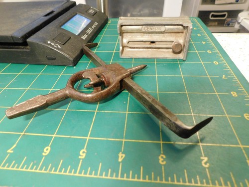 Vintage General No.824 Butt Gage & Old Adjustable Brace Bit Cutting Tool - Picture 7 of 12