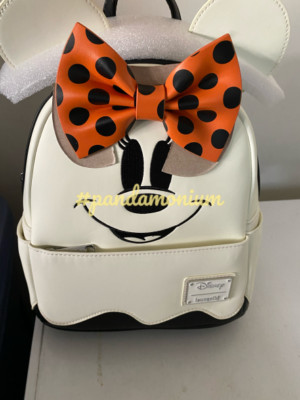 Disney Parks Loungefly Halloween Minnie Mouse Black Cat Glow Mini Backpack Cream ?GRAIL? Disney Parks Halloween Minnie Mouse Cutie Ghost  main image 3