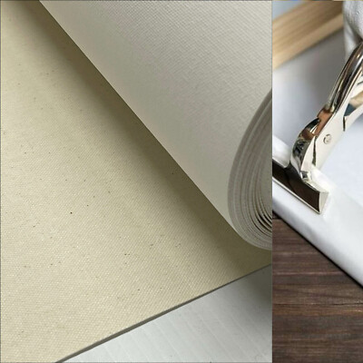 Long Canvas Roll Poly-Cotton 12oz Un-Primed Artist Painting 17''36''44''60''width