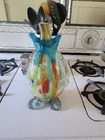 MURANO ART GLASS CLOWN MARBLED CLOWN VASE-11 1/2”-  No Head