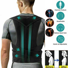Back Lumbar Support Belt, Posture Corrector Neoprene Vest, Orthopedic Back Brace