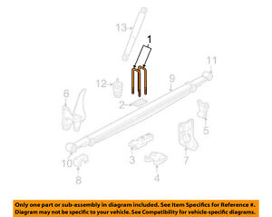 GM OEM Rear Suspension-U-bolt Sold Each 11518875