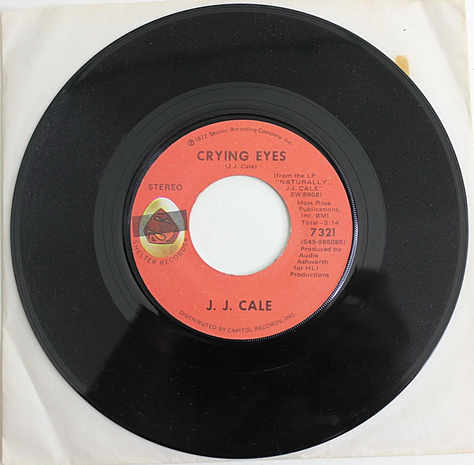 J J CALE Vintage 45rpm After Midnight/Crying Eyes NOS New Old Stock - Image 4 of 4