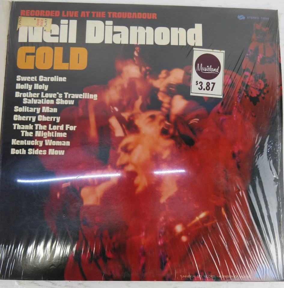 Лот из 2 виниловых пластинок Neil Diamond золото и классика ранние годы - Изображение 2 из 4