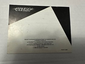 Q Bert Nintendo NES - Instruction Manual Only - Very Good Condition