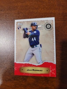 Julio Rodriguez 2022 Topps Holiday #15 SP Rookie Card RC Seattle Mariners