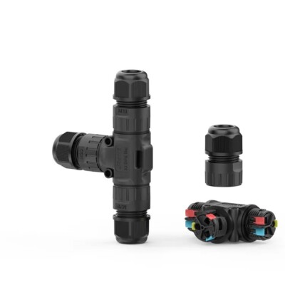 1-3er Set Outdoor T- STÜCK KABELVERBINDER CLIP  T-Verbinder wasserdicht IP68 NEU