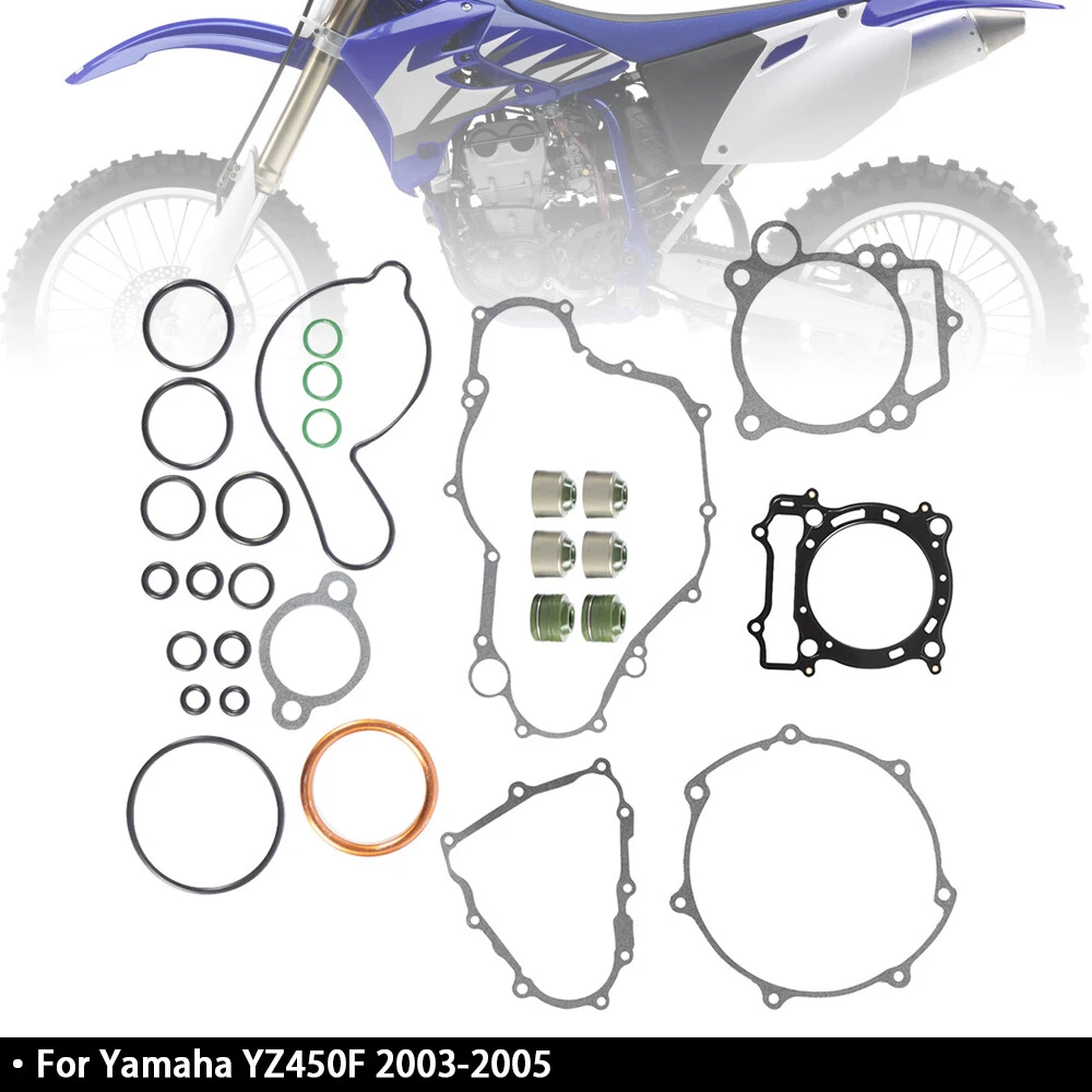 ✓For Yamaha YZ450F 2003-2005 Complete Gasket Kit Top amp; Bottom End Engine  Set eBay