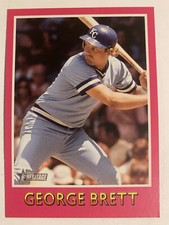 George Brett 2024 Topps Heritage Insert 75BS-6 Pink SP HOF