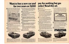 1976 Mazda Cosmo RX-4 5-Door Wagon RX-3 2-Door Rotary Truck Cars 2-Page Print Ad