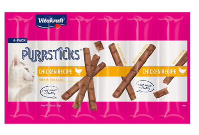 Purrsticks Meaty Cat Sticks - Chicken - Segmented and Breakable Meatstick - Deli