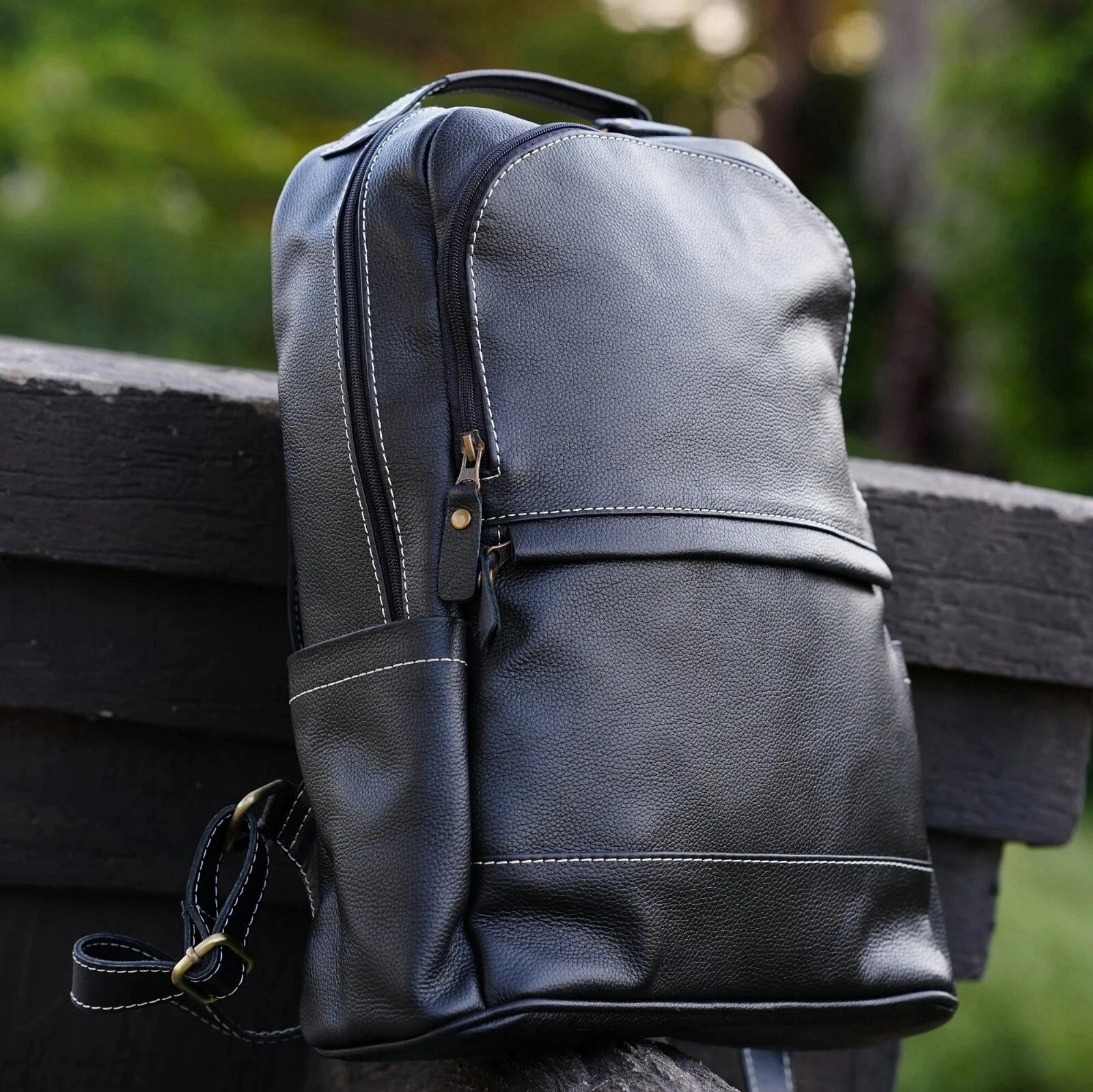 Handmade Vintage Leather Backpack, Rucksack, Shoulder Bag, College Leather Bag