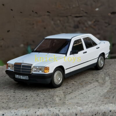 NOREV 1/18 Scale Mercedes-Benz 190E W201 1984 White Diecast Car