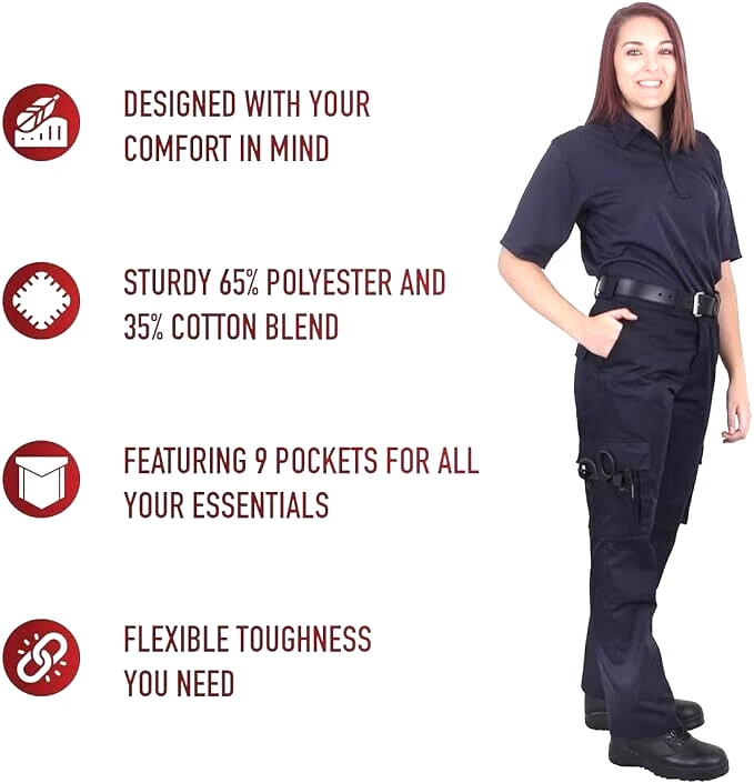 Rothco Women's EMT Pants, for First Responders Midnight Navy Blue size 18 - Image 2 of 3