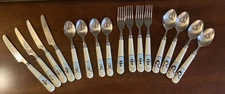 Snowman Serenade Stainless Steel Flatware  16 Pcs Four place settings