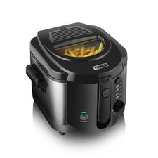 Tower T17001 Deep Fat Fryer with Adjustable Thermostat, 2 Litre, Black/Silver 