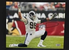 🏈 Aaron Donald Autographed Framed 8x10 Photo Los Angeles Rams Defensive Legend