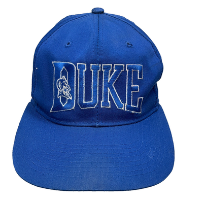 Vintage Duke Blue Devils Hat Cap Snapback 90s Starter Twill