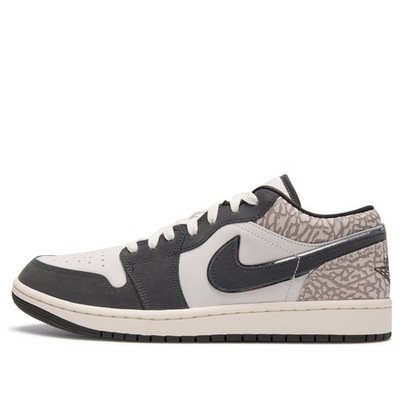 Nike Air Jordan 1 Low SE Sail Elephent Print IU2268-100 Men's Size New