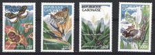Gabon 1997 #887-90 Butterflies, Flowers -VF  MNH Set of 4