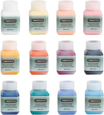 Acrylfarben-? 12 * 30ml Airbrush Farben Modellfarbe Luftbasis FarbenSet